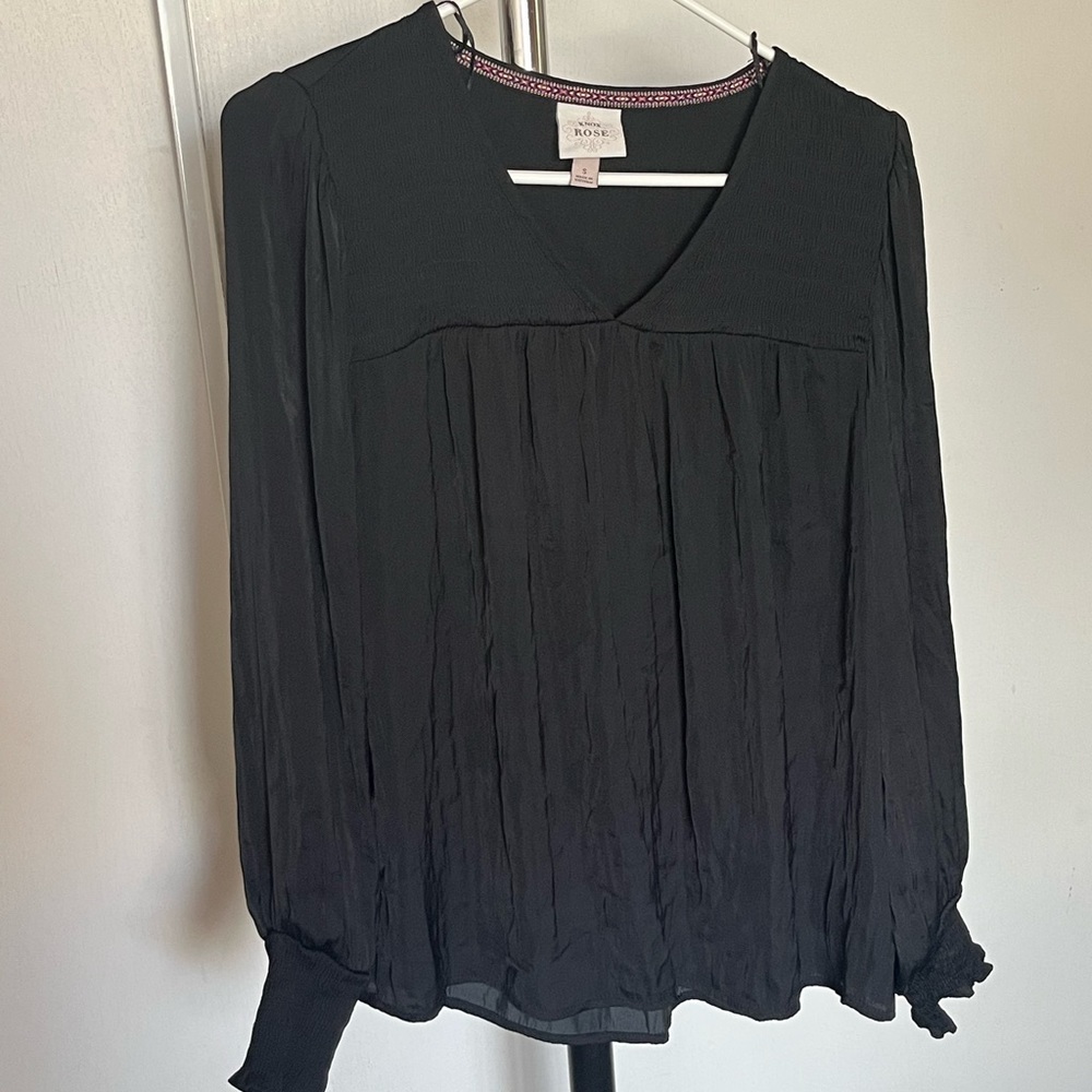 Black flowy long sleeve